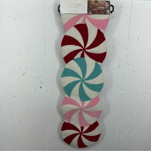Isaac Mizrahi Holiday Peppermint Candy Table Runner 13 x 48” New - Picture 15 of 15